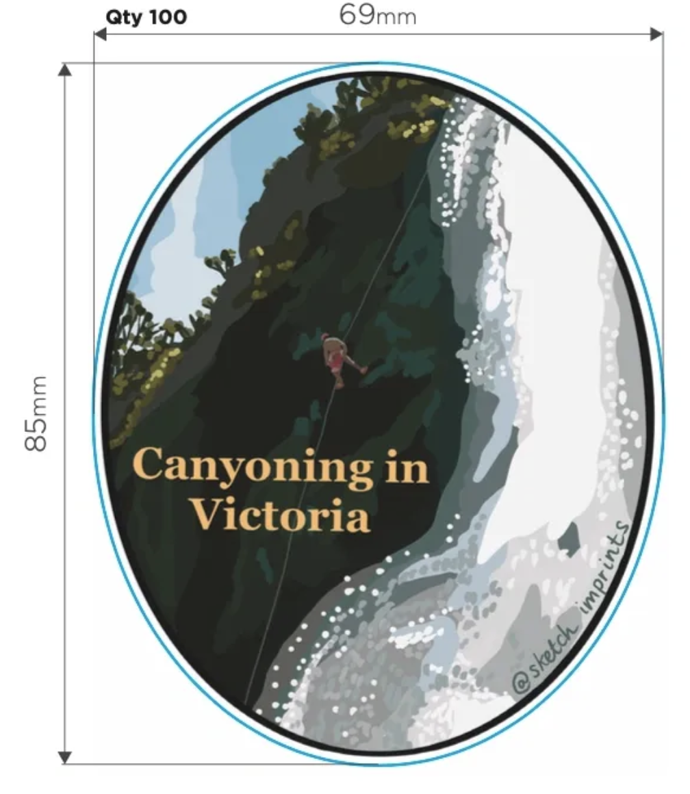 Tin Mine Falls Sticker